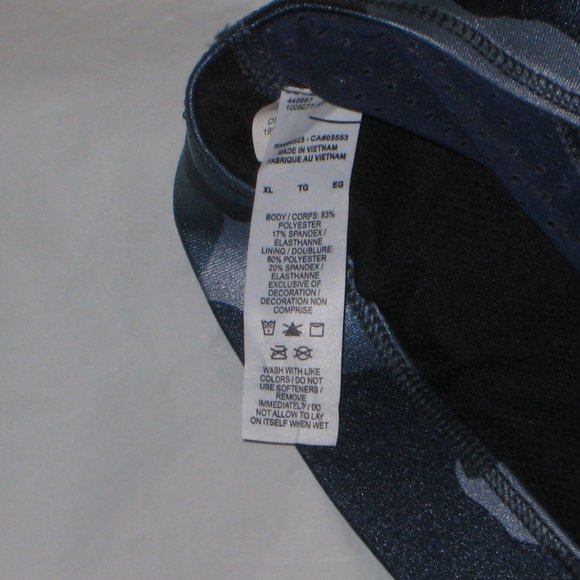 Nike Dri-FIT Swoosh DD1199-493 Women's Ashen Slate/Midnight Navy Sports Bra XL - Picture 3 of 4